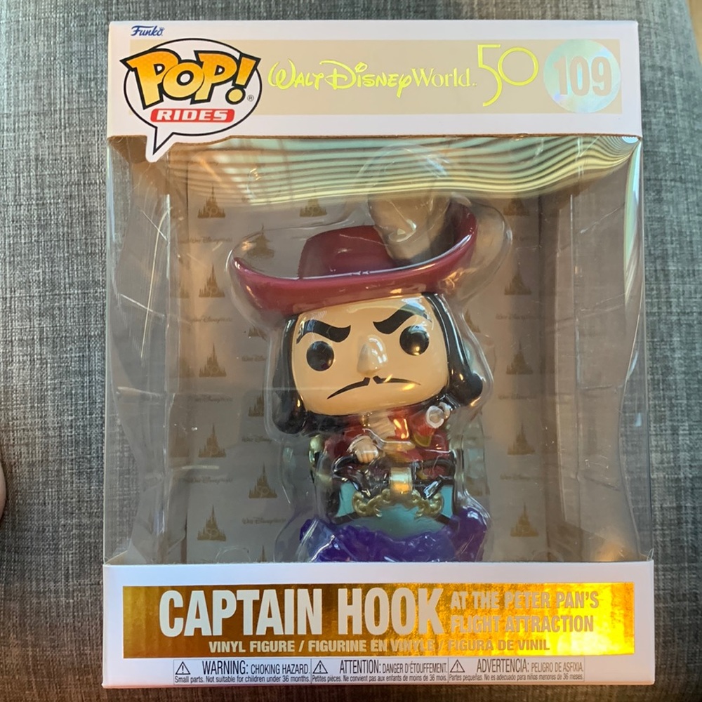 Funko Pop Rides - Walt Disney World 50th - Captain Hook on Peter Pan’s Flight